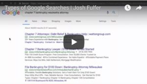 Types of Google Searches